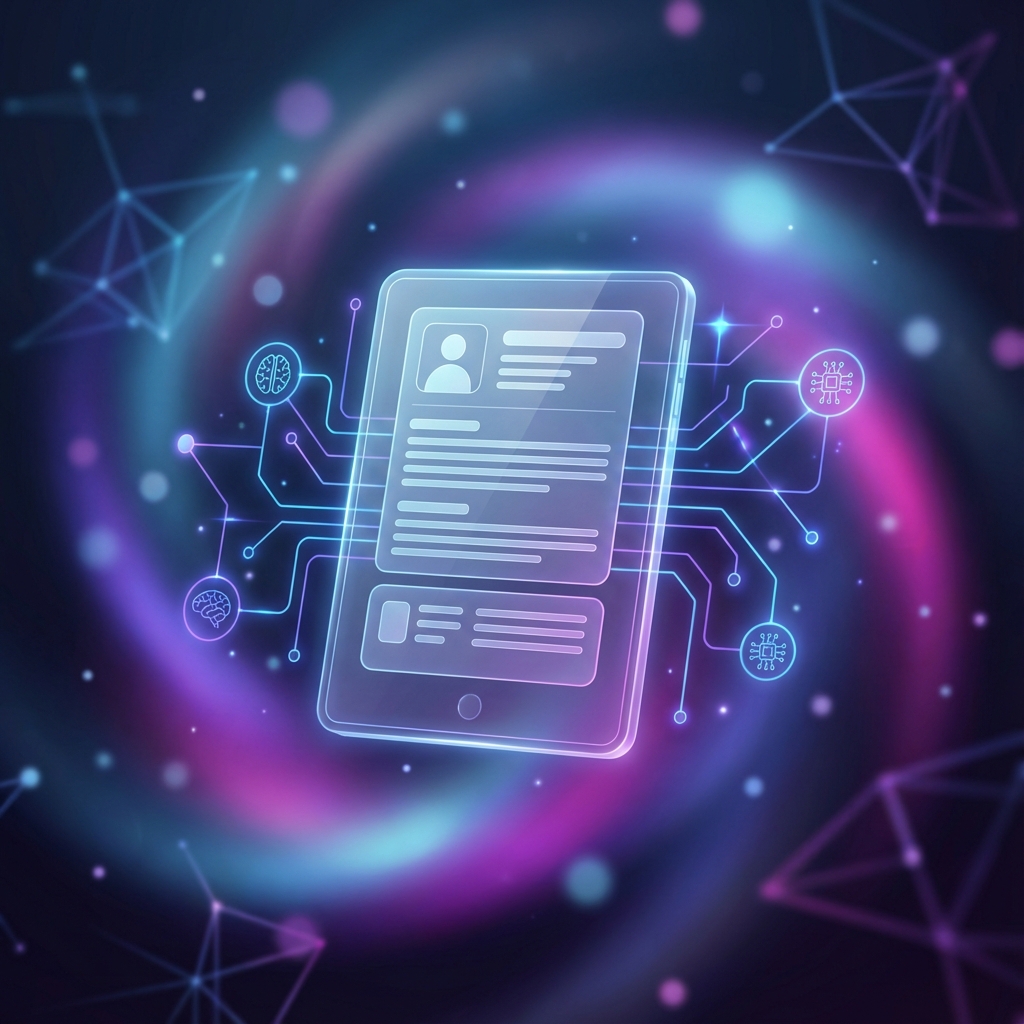 AI Resume Illustration